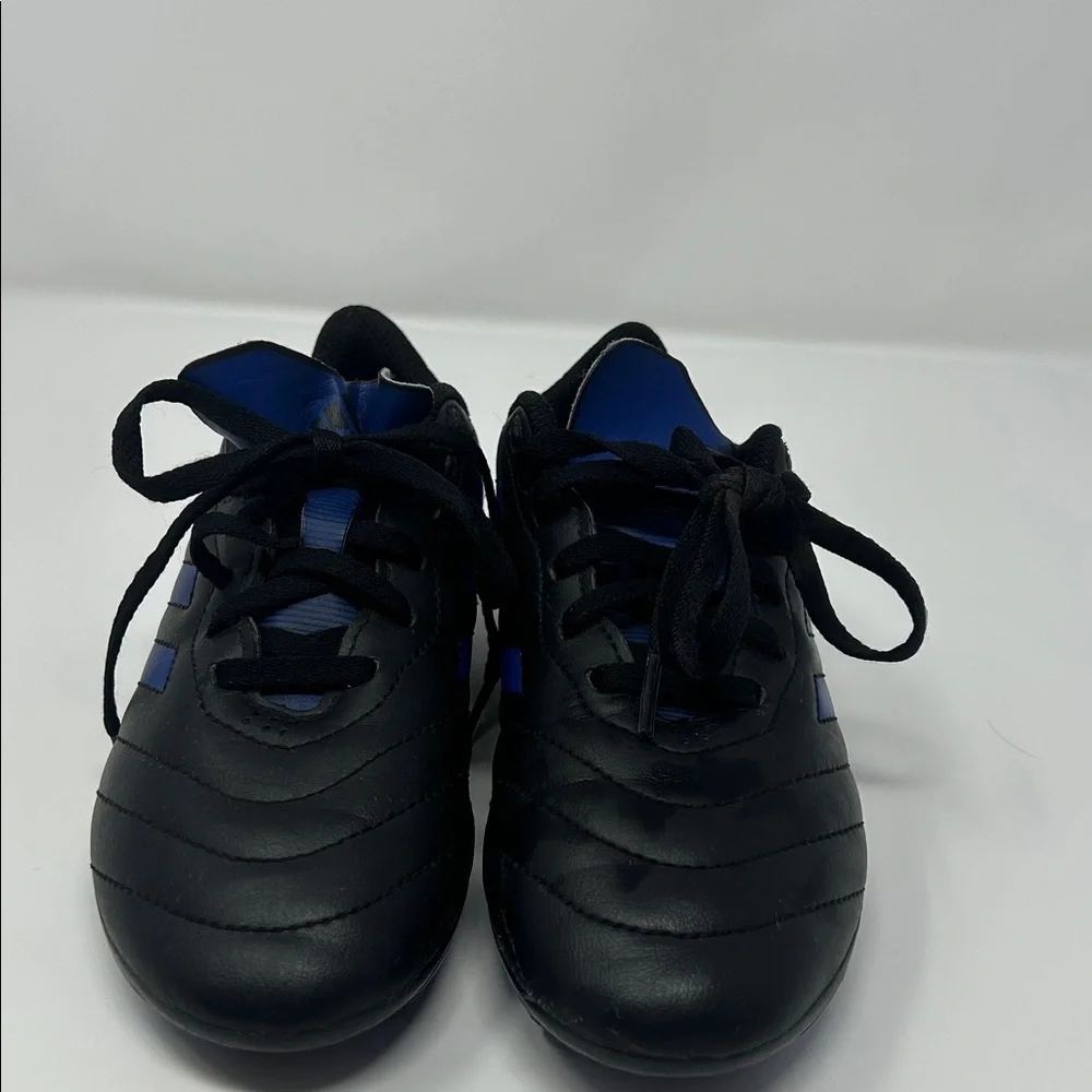 Adidas Kids Black and Blue Cleats
